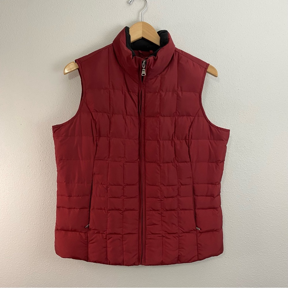 Eddie‎ Bauer Red Premium Quilted Goose Down Jacket Women’s Medium